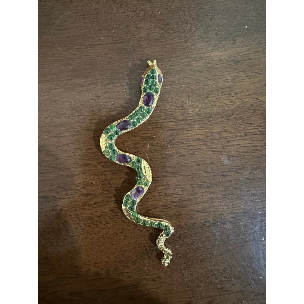 Pade Vavra Gemstone Serpent necklace Turquoise statement snake